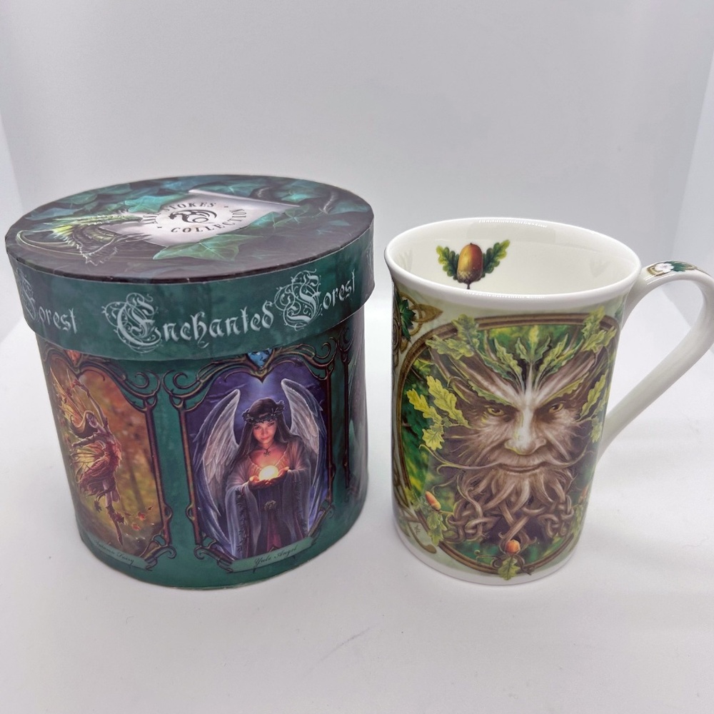 Anne Stokes "Oak King" Mug with Enchanted Forest Illustrated Storage box.
